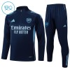 Arsenal Training Sweatshirts Quarter-zip 2025-26 Marine Für Kinder